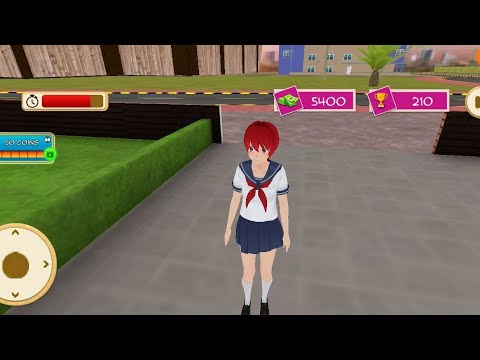 Virtual high School girl life  simulator gameplay