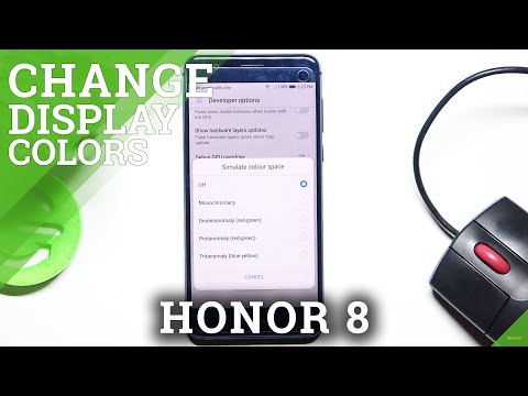 How to Simulate Color Space in Honor 8? Android Developer Options Feature