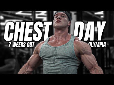 FULL CHEST DAY 7 WEEKS OUT OLYMPIA! CAIKE PRO!