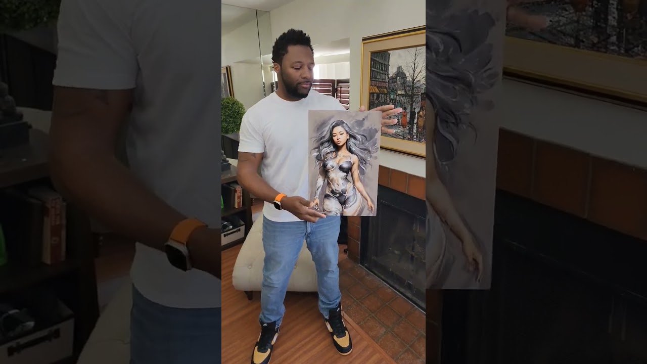 Artstation HD metal print of my work. purchase prints at donlawrenceart.com #artstation #aiart