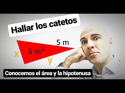 ▷ Calcular el CATETO MENOR  Y MAYOR CONOCIENDO EL ÁREA Y LA HIPOTENUSA de un triangulo rectángulo