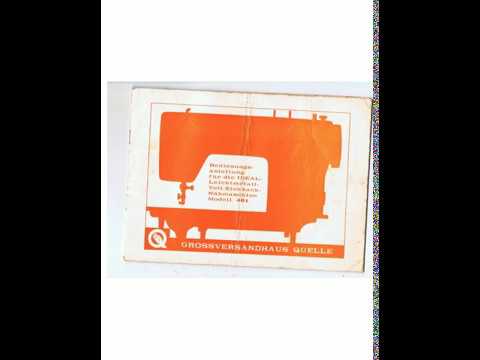 Manual Ideal Voll Zickzack 401 Nähmaschine Sewing machine Швейная машина test