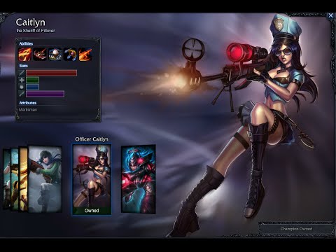 Officer Caitlyn Skin Spotlight Gameplay 1080p HD