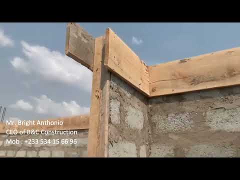 Building in Ghana Lintel Construction of Lintel Wood Works | Ep-24 | Project Noah #brightandclara