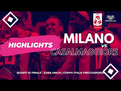 Highlights | Vero Volley Milano 3-0 Casalmaggiore | QF Coppa Italia Frecciarossa 2023