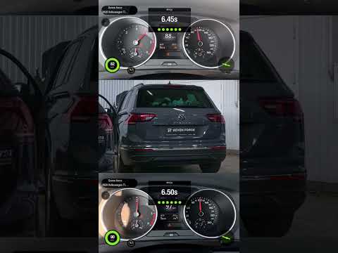 Вот такое до/после получилось на VW Tiguan 2.0 tdi 150 hp #sevenforce #чиптюнинг #acceleration