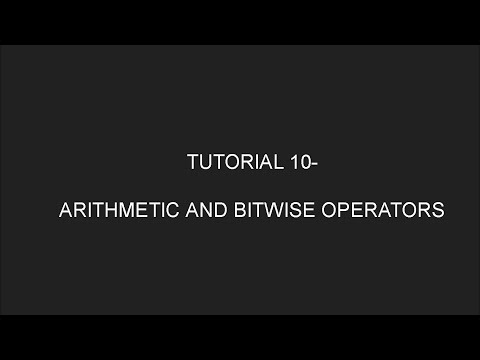 Java Programming Tutorial 10 Arithmetic Operators And Bitwise Operators