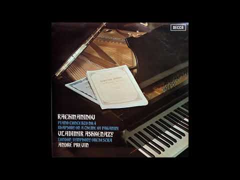Sergei Rachmaninoff : Concerto No. 4 in G minor for piano and orchestra Op. 40 (1926 rev. 1941)