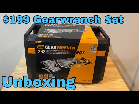 GearWrench 232pc. Mechanic Tool Set - Unboxing - 2023
