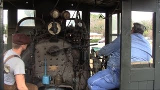 preview picture of video 'CAB RIDE! On the Orange Blossom Cannonball - Tavares Eustis & Gulf 2-6-0 #2'