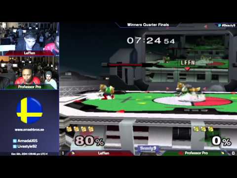B9 - Leffen (Fox) Vs. Professor Pro (Fox) - Melee Winners Quarter Finals