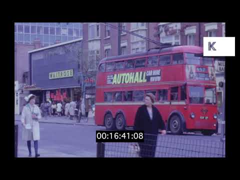 1960s London, West London Trolleybuses, from 16mm