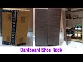 Shoerack Footwearstand Cardboardshoestand Shoerack Using Amazon Cardboard Box Amazonbox Recycle