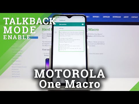 How to Enable Talkback in MOTOROLA One Macro – Turn On / Off Screen Reader