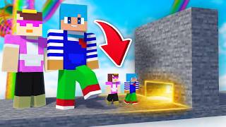 巨人 vs 小人 アスレチック作り対決！【まいくら / マインクラフト】