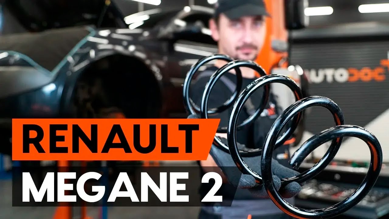 Como mudar molas de suspensão da parte dianteira em Renault Megane 2 - guia de substituição