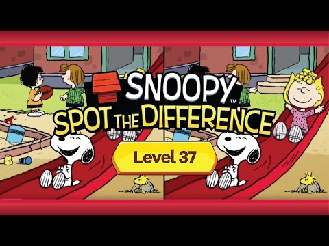 Snoopy Spot the Difference | Episode 2 | Level 37 | Hard