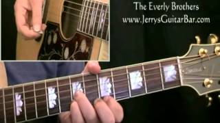 How To Play The Everly Brothers Walk Right Back (intro only)