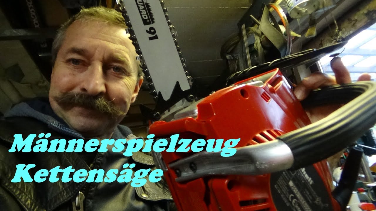 Männerspielzeug Kettensäge