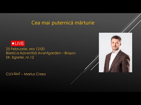 Cea mai puternică mărturie