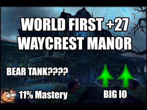 WORLD FIRST +27 Waycrest Manor | Growl - Resto Druid POV