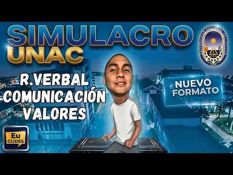 🔴 Solucionario Simulacro Universidad Callao Razonamiento Verbal Comunicación de valores