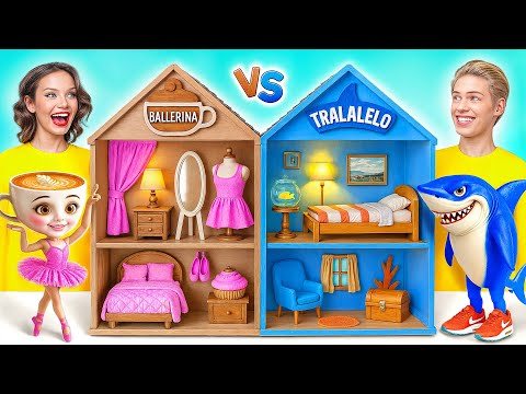 We Build Amazing House | Ballerina Cappuccina vs Tralalero Tralala by Multi DO Smile