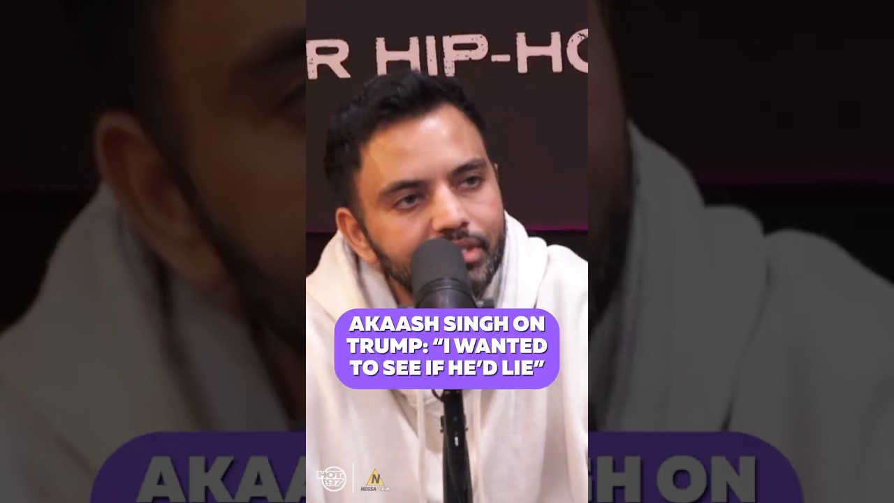 Akaash Singh wanted to see if Trump would lie on his podcast… #akaashsingh  #nessaonair #trump