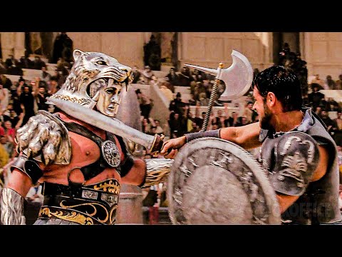Massimo VS Tigris delle Gallie | Il gladiatore | Clip in Italiano