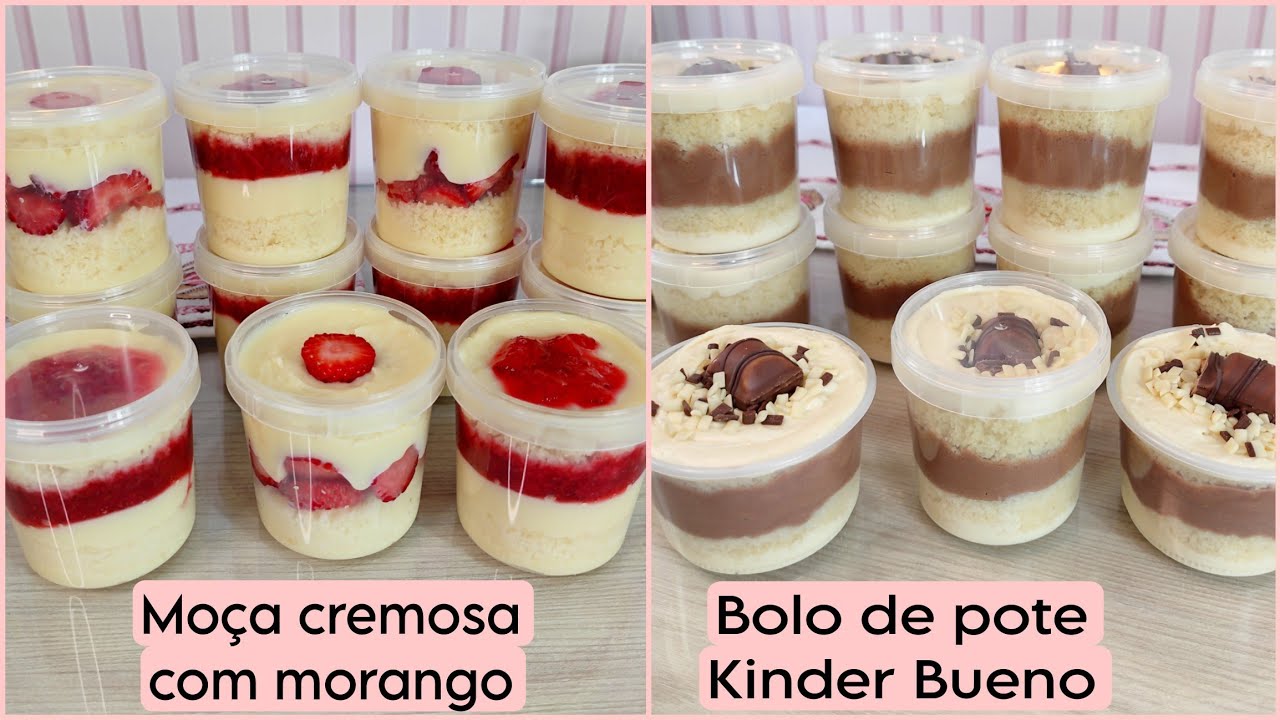 2 SABORES DE BOLO NO POTE QUE TEM MUITA SAÍDA - SUCESSO DE VENDAS E LUCRO GARANTIDO.