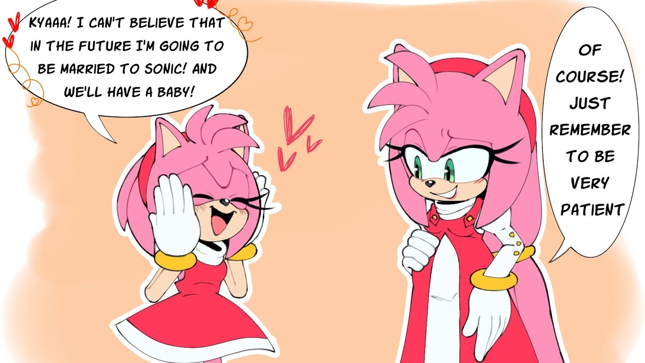Sonic & Amy Meet Their Future Selves | Sonic Comic Dub | Sonamy