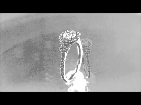 14K WHITE GOLD ROUND CUT DIAMOND ENGAGEMENT RING ART DECO 1.90CTW H-VS2 EGL USA - KNR INC -658