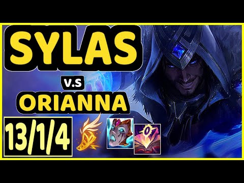 PRETTY (SYLAS) vs ORIANNA - 13/1/4 KDA MID GAMEPLAY - EUW Ranked GRANDMASTER