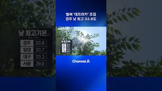 벌써 ‘대프리카’ 조짐…경주 낮 최고 33.8도 #dlab #뉴스A #채널A