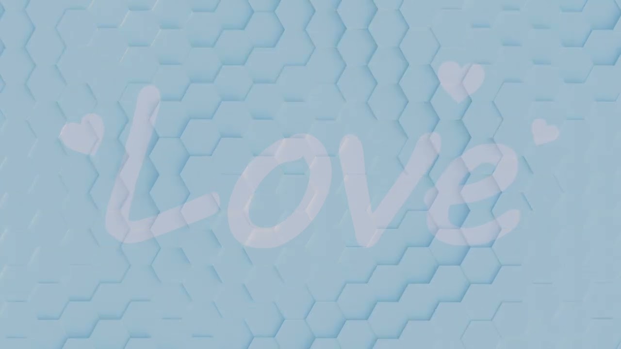 추상 육각형 그리드 원활한 루프 애니메이션 2 10s 300 프레임 3D 모델