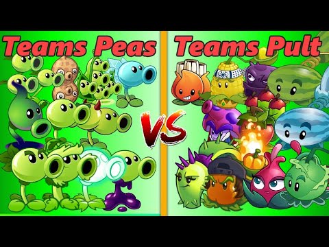 Plants Vs Zombies 2 Teams Peashooter vs Teams Pult PVZ 2 Gameplay
