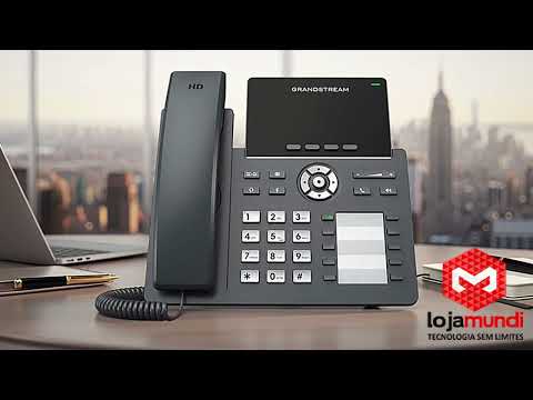 Video do produto Telefone IP Grandstream GRP2604P - 3 Linhas, 6 Contas SIP, Gigabit PoE e Áudio HD