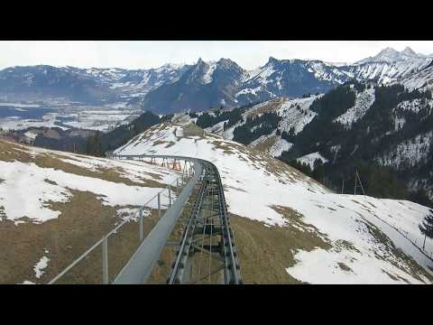 Standseilbahn 1663.01 Moléson Village - Plan-Francey Talfahrt - Funiculaire