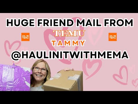 Unboxing Enormous Gift from @temu Tammy @HaulinitwithMema
