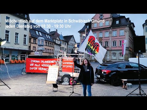 Demo Schwäbisch Gmünd 23.03.2021 - Motto: Illegale Menschen auf dem Marktplatz in Schw. Gmünd