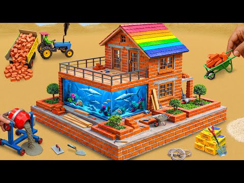 DIY Construction Science Project - Building Underground Fish Tank in House with Bricks and Cement