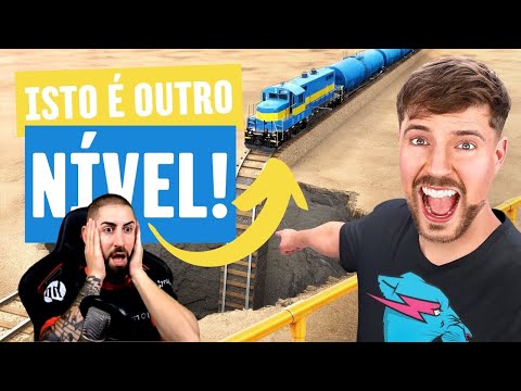 Possessive reacts to MR. Beast - Train VS Giant Pit!