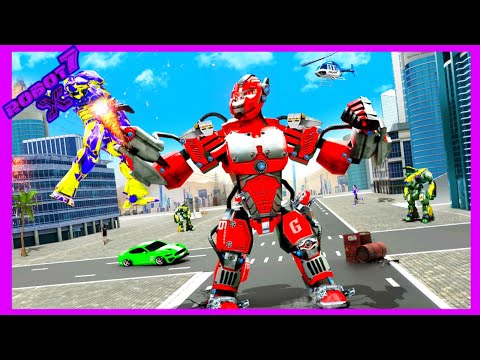 Angry Gorilla Robot Car Transformation: Robot Game Android gameplay