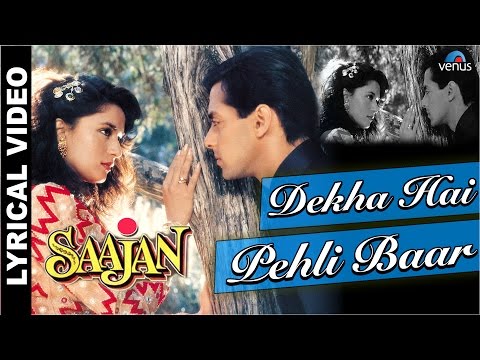 Dekha Hai Pehli Baar Full Song With LYRICS | Saajan | Salman Khan, Madhuri Dixit |