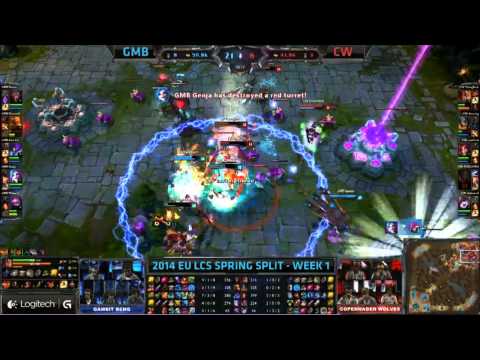GMB Alex Ich Godlike play on Kha'Zix - 2014 EU LCS Highlights