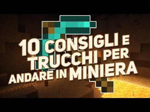 10 CONSIGLI e TRUCCHI per andare in MINIERA - Minecraft ITA