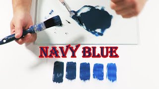 How To Make Navy Blue Color Paint With Primary Colors Fast!