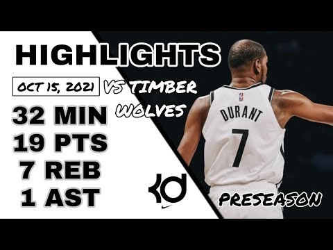 © KEVIN DURANT | OCTOBER 15, 2021 VS MIN TIMBERWOLVES | HIGHLIGHTS