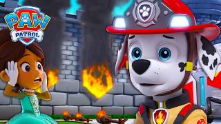 Hurry Marshall! 🚒 Castle Fire Emergency 🔥👑 | PAW Patrol | Compilation