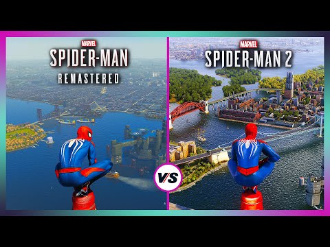 Spider-Man 2 vs Spider-Man Remastered - Ultimate Side By Side Comparison